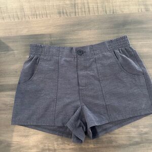 Faherty Blue Textured Shorts